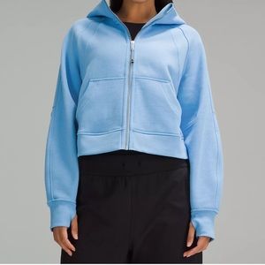 NWT- Scuba Oversized Full-Zip Hoodie in Aero Blue M/L